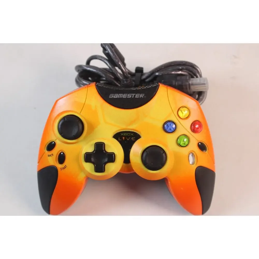 Radica Gamester Controller for Original Xbox System Yellow/Orange Xbox Tested